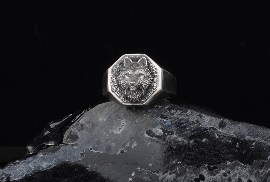 Mithril 谧银 纯手工制狼图腾男士雕刻指环4.jpg