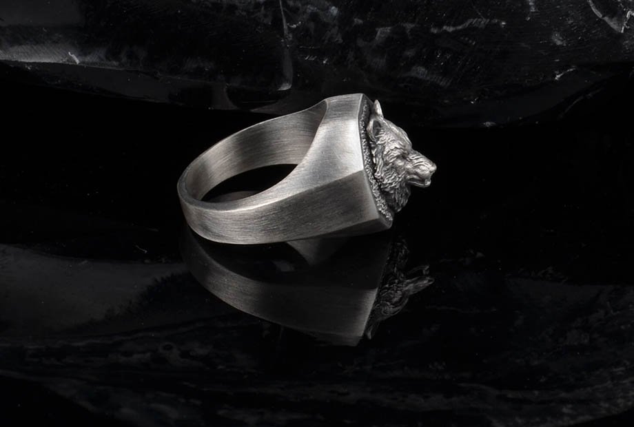 Mithril 谧银 纯手工制狼图腾男士雕刻指环6.jpg