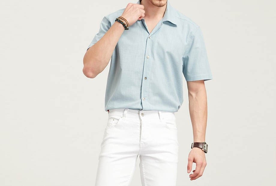Tena Moda 狄纳莫达 男士短袖休闲衬衫2.jpg