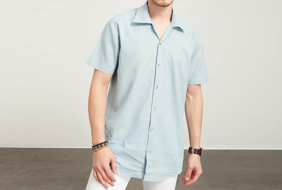 Tena Moda 狄纳莫达 男士短袖休闲衬衫1.jpg