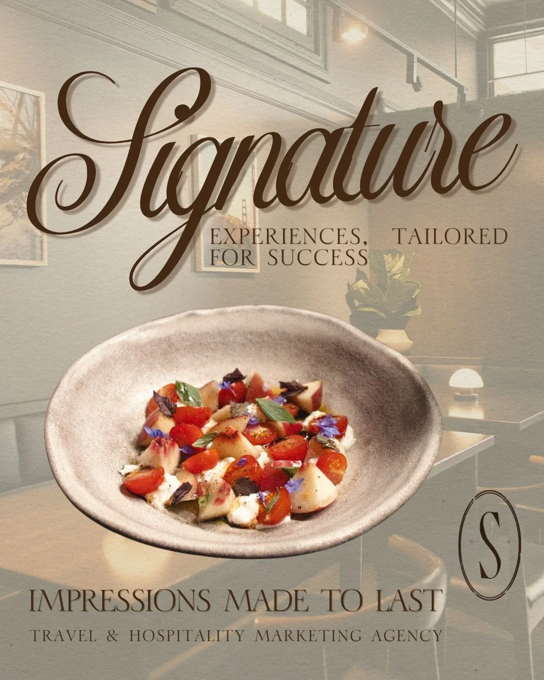 Signature moments, tailored for success. From concept to execution, we transform hospitality brands into unforgettable destinations&mdash;one curated detail at a time. Leave an impression that lasts.
#SignatureExperience #TravelMarketing #Impressions
