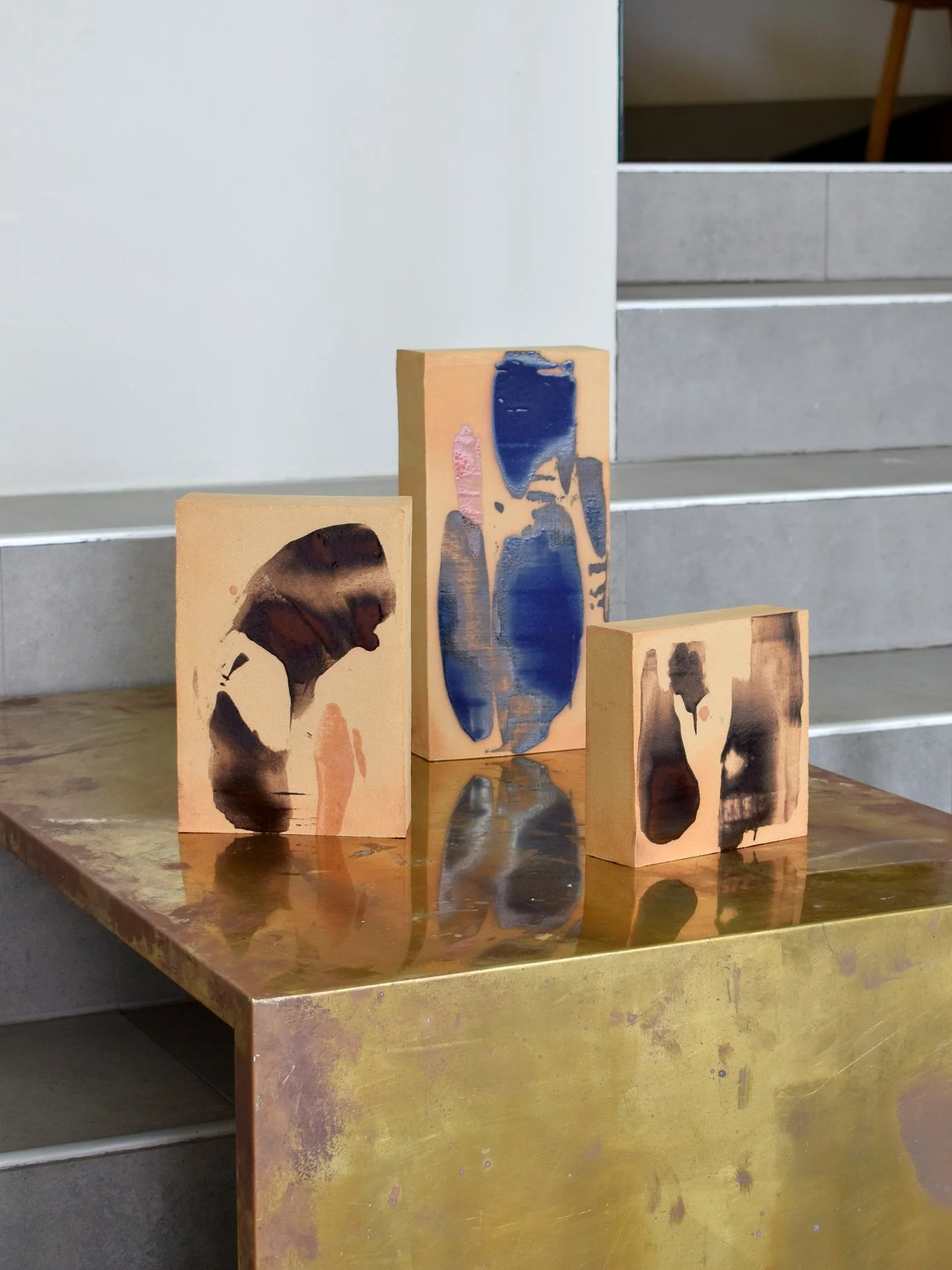 ”Low tide” | ”A hug” | ”In line”
2025
stoneware, glazes
On view until 16th of August at Lokal Gallery, Helsinki.
•
Artists of the Year 2025 - @artistsory 
Laura Itkonen & Veera Tamminen
5.-16.8.2025
Lo