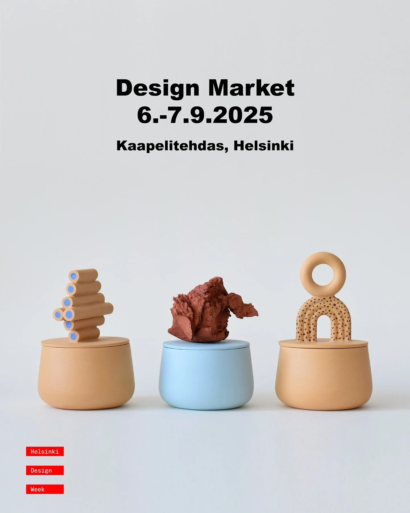 I will be participating in the Design Market at the Cable Factory this weekend. My selection includes art and design objects, pieces made especially for the event, as well as discounted finds on test pieces and second quality. You’ll find my st