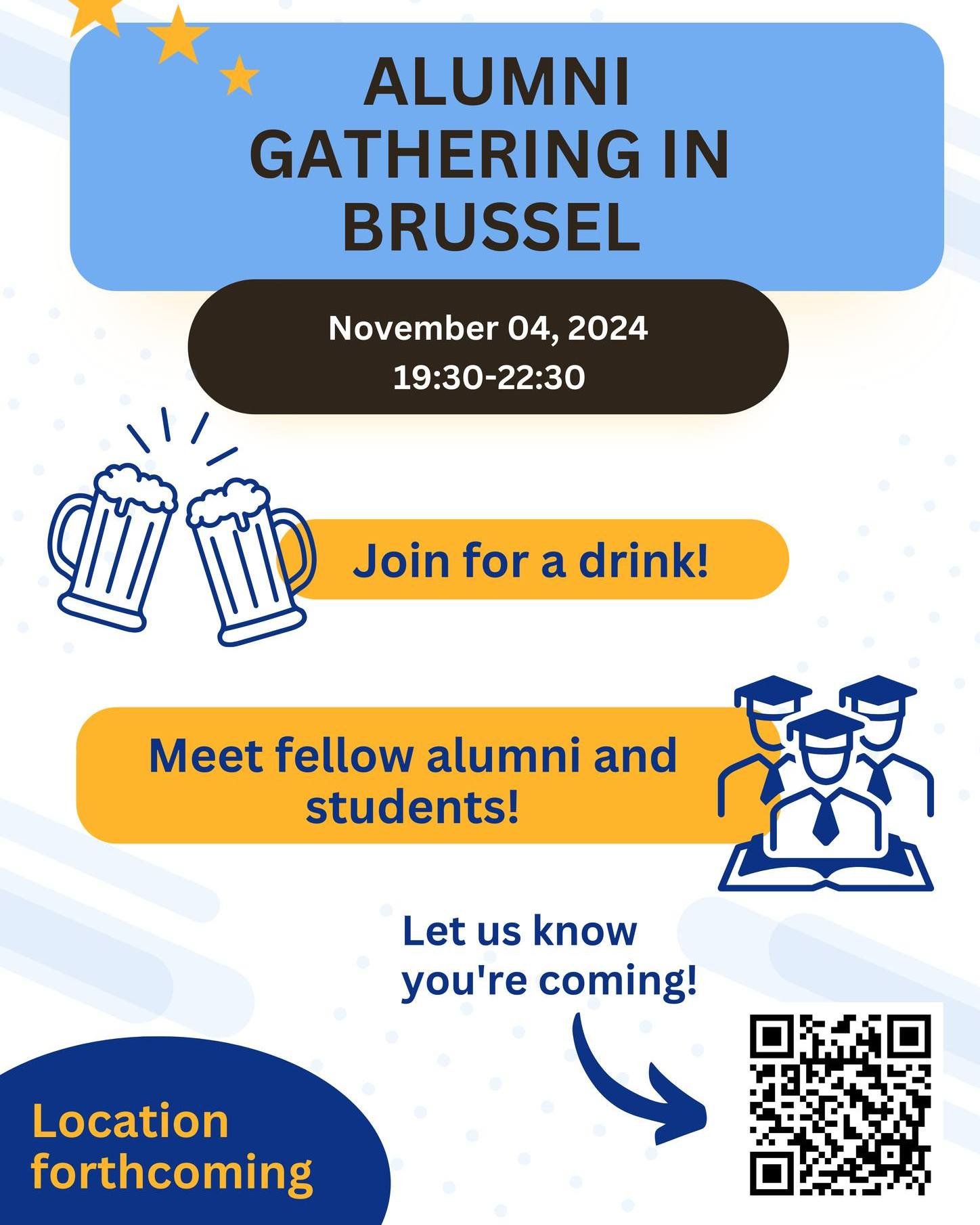 Euroculture Groningen is coming to Brussels! Are you an alumnus of Euroculture? Feel free to swing by and catch up! We would love to see you. If you want to join, let us know! Link: https://forms.gle/yrjyooKKgR8BwPXo8.

#euroculture