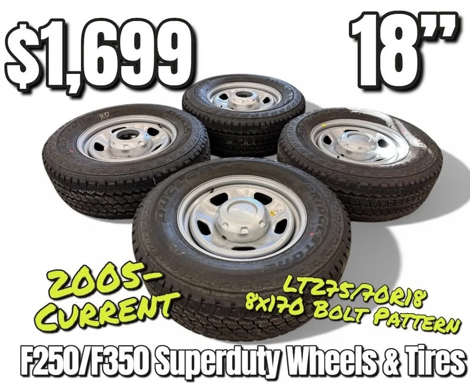 Ford Superduty F250 F350 Steel Wheels & Tires