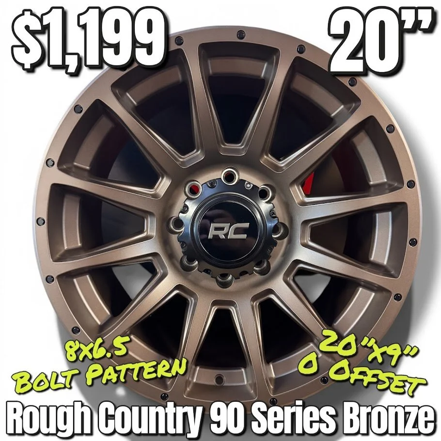 Rough Country 90 Series Wheels 20"x9" 8x6.5
