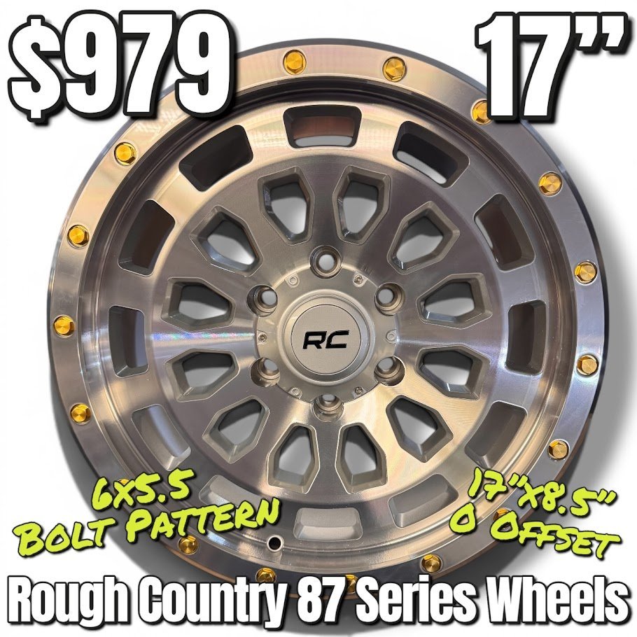 Rough Country 87 Series Wheels 17" 6x5.5 Tacoma 4 Runner