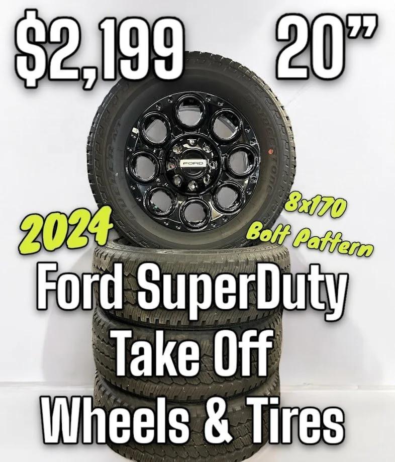 2024 Ford Superduty 20" Take Off Wheels and Tires