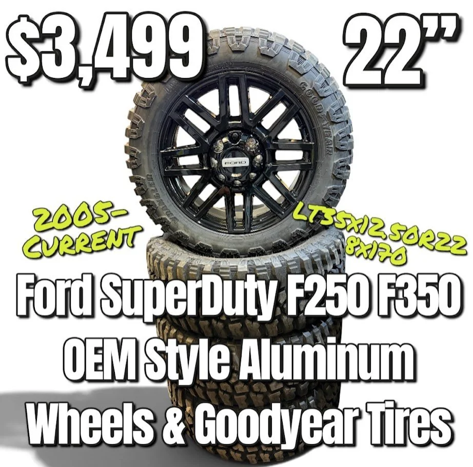 Ford Superduty F250 F350 22" Wheels and Tires
