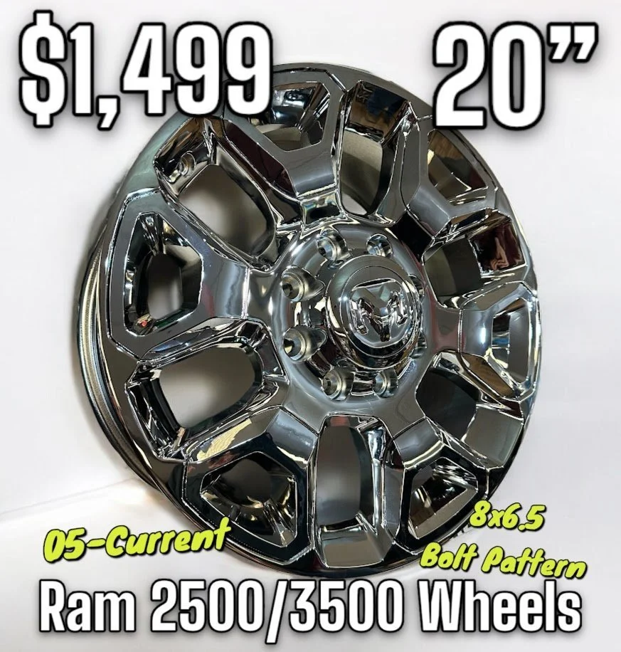 4 - Ram 2500 20” Chrome Wheels