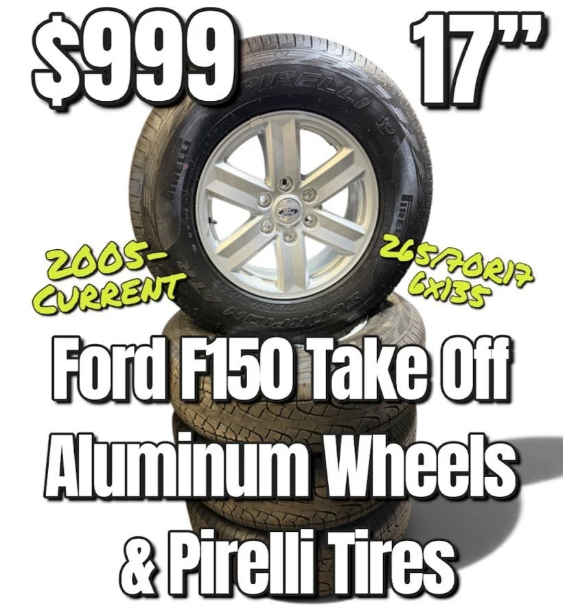 4- Ford F150 17" Wheels & Pirelli Tires