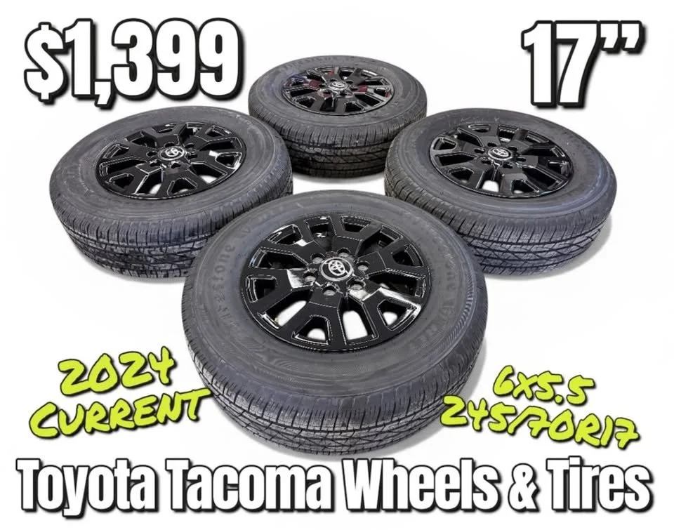 2025 Toyota Tacoma Black Wheels and Tires