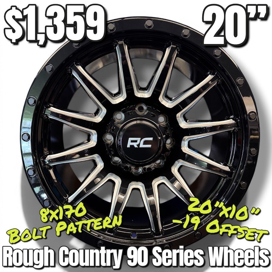 Rough Country Superduty Wheels 20"x10" 8x170