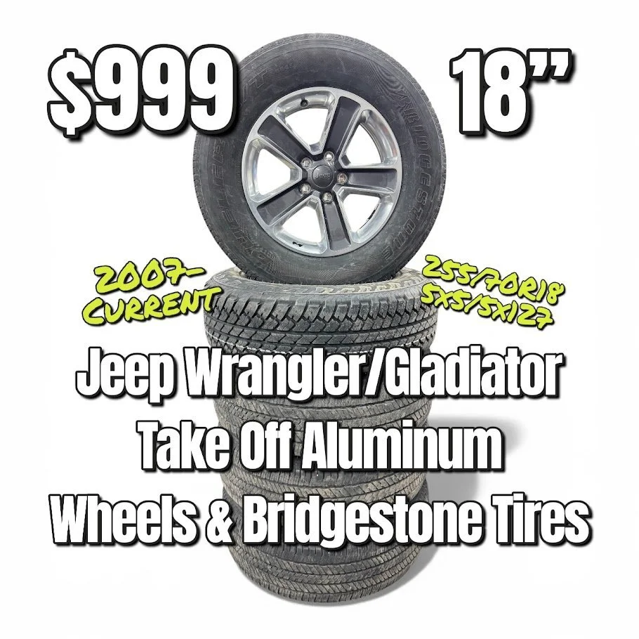 5 - Jeep Wrangler 18" Wheels & Tires