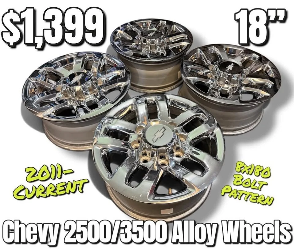 Chevy SIlverado 2500 3500 18" Chrome Wheels