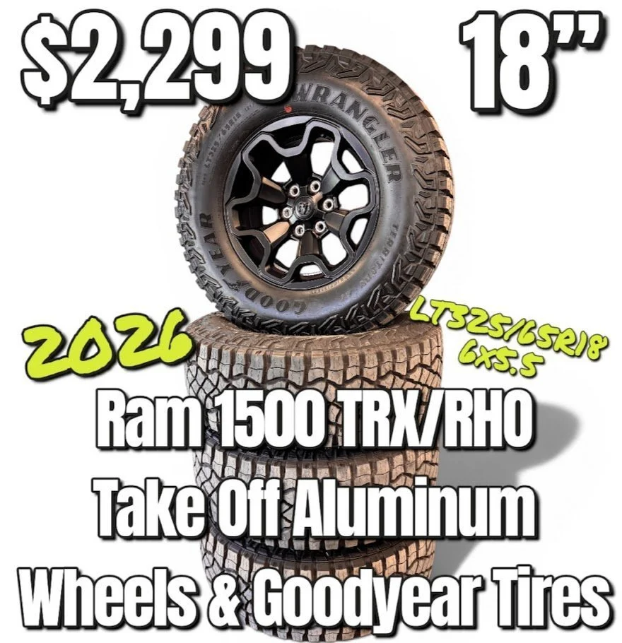 2026 RAM TRX RHO Take Off Wheels and Tires