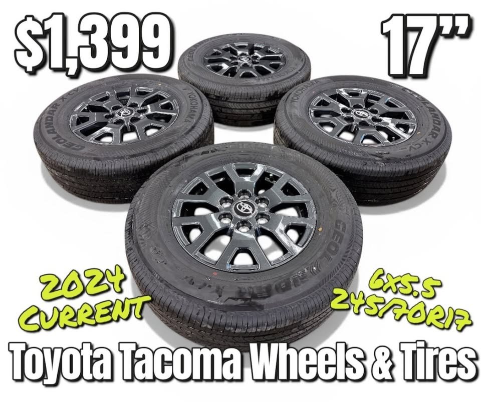 2025 Toyota Tacoma Gunmetal Wheels and Tires