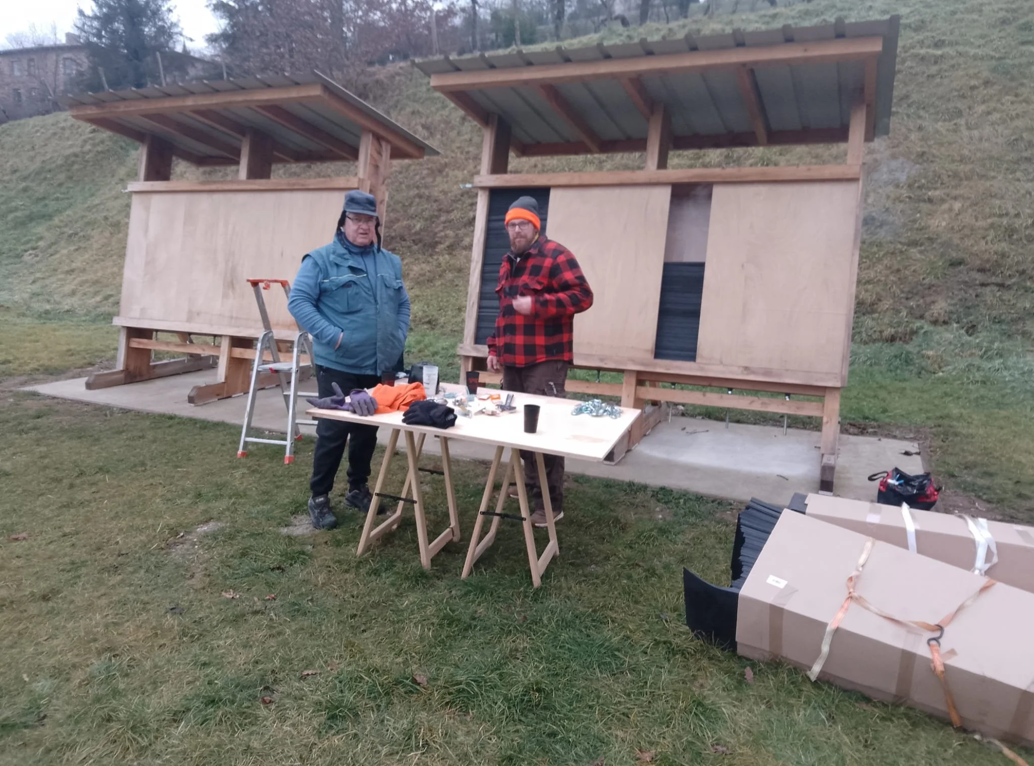 Finitions du mur des Pinasses janvier 2025