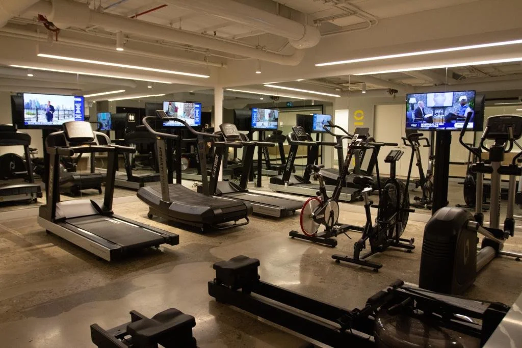 commercial gym av installation in Toronto by OnHive