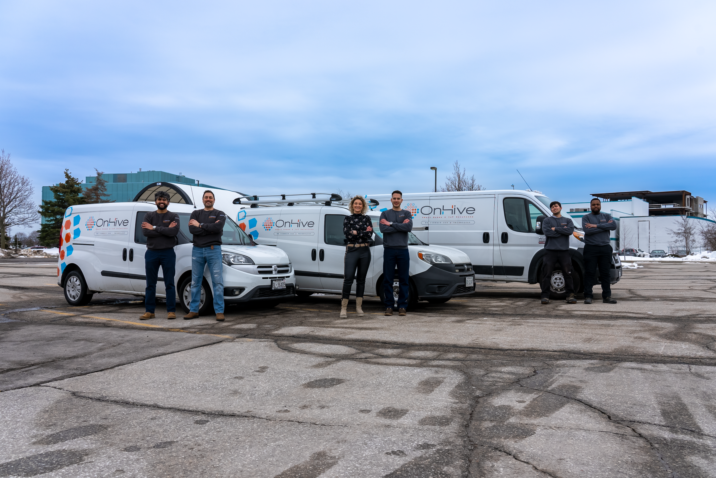 The OnHive team — certified smart home and IIoT systems integrators based in Toronto