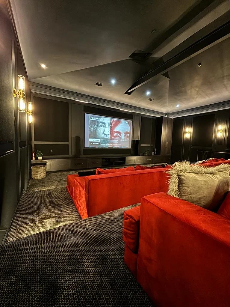 Professional home theater system designed and installed by OnHive in the GTA