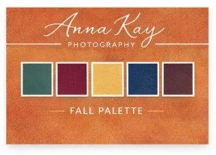 Sample fall color palette for family photos