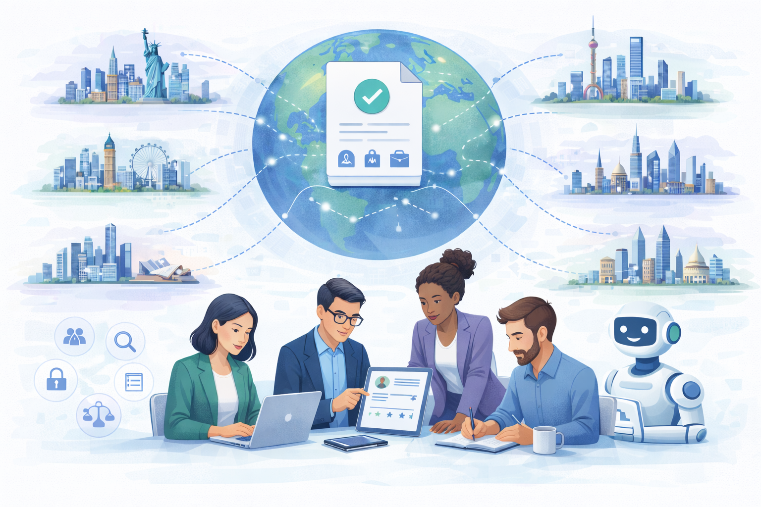 Using AI in HR with global standard