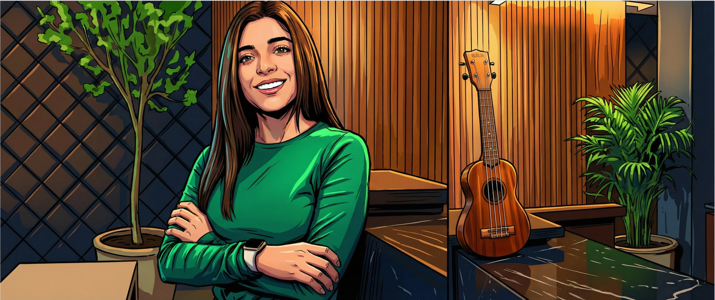 Fernanda and her Ukulele