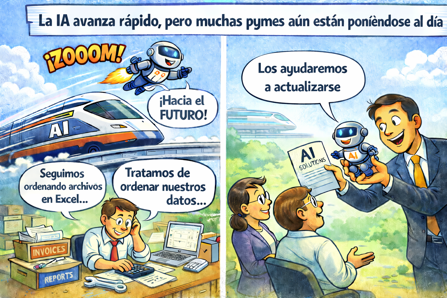 La IA avanza rápido, pero muchas pymes aún están poniéndose al día