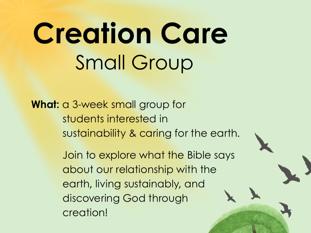Creation Care Small Group - Week 2