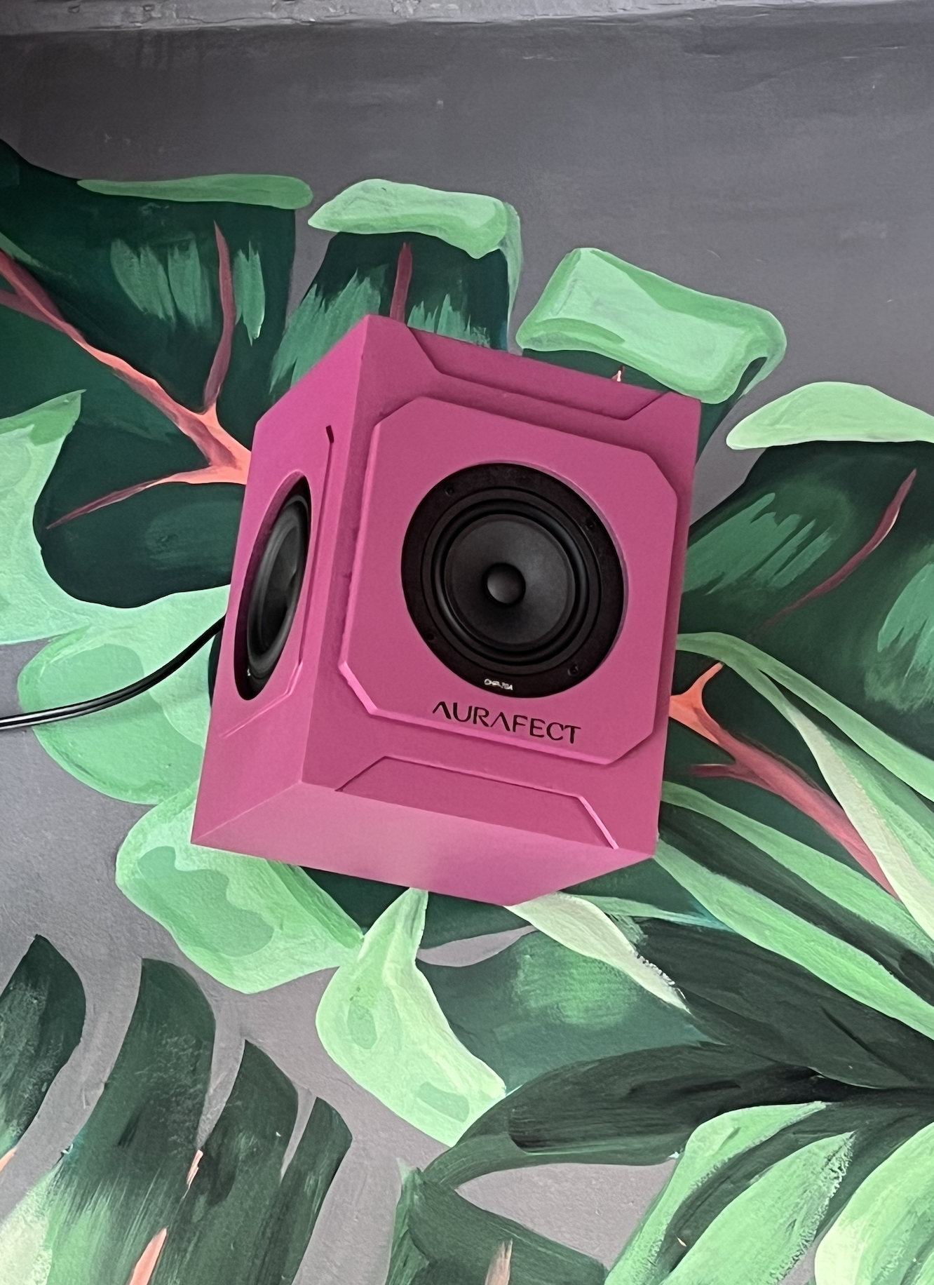 Custom color Aurafect Mini Box-Y speaker at Artisa barcelona