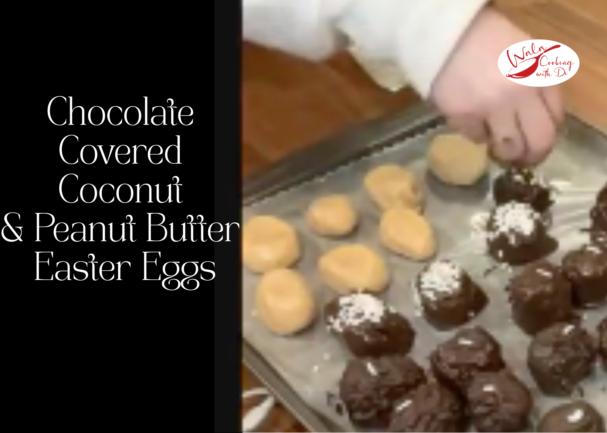 Chocolate Covered Coconut &amp; Peanut Butter Easter Eggs