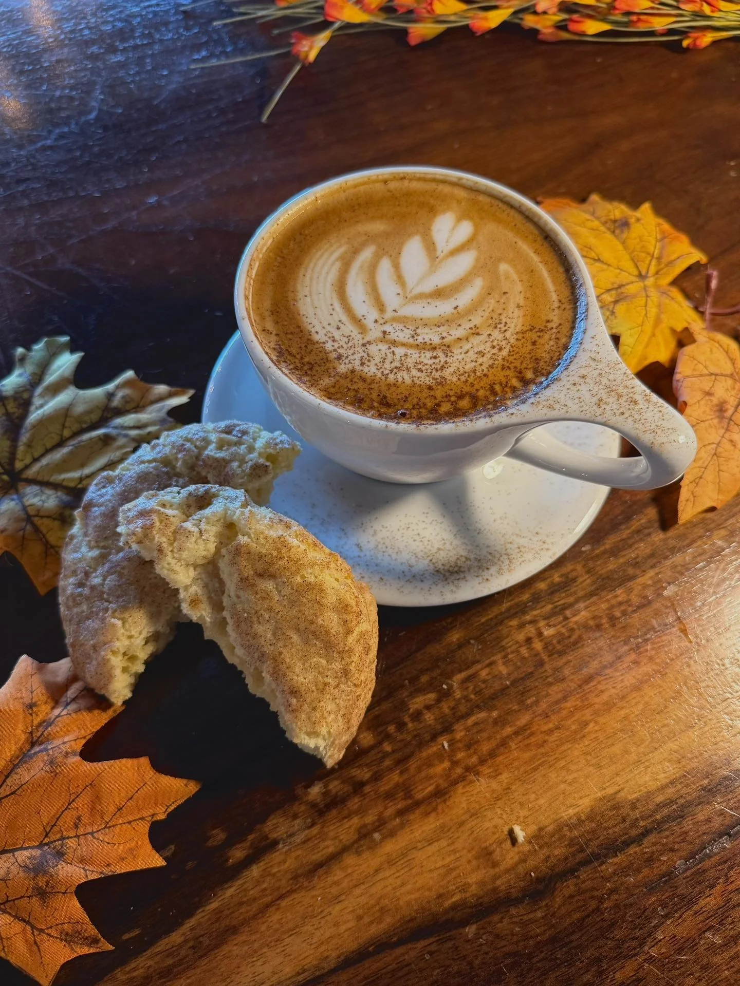 🍂Fall has arrived!🍂 And with it new specials have dropped:

- Pumpkin Patch Latte - a twist on our fall staple with our house-made pumpkin brown sugar syrup

- Pecan Orchard - house-made maple pecan syrup in a crisp cold brew, topped with a salted 