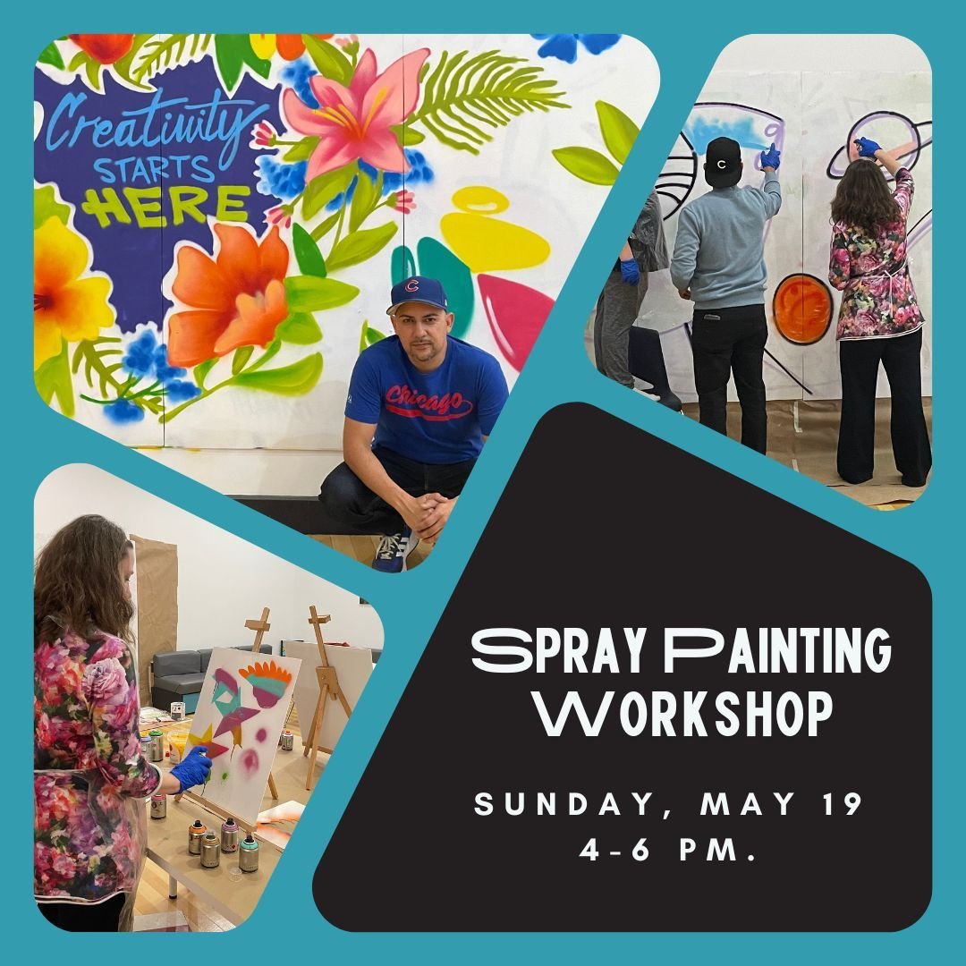 🎨 Dive into a world of color and creativity at our upcoming spray painting workshop! 🖌️
 Join us on Sunday, May 19th from 4-6 pm for an unforgettable experience where you'll learn the art of spray painting from seasoned professionals. 
Milton Coron