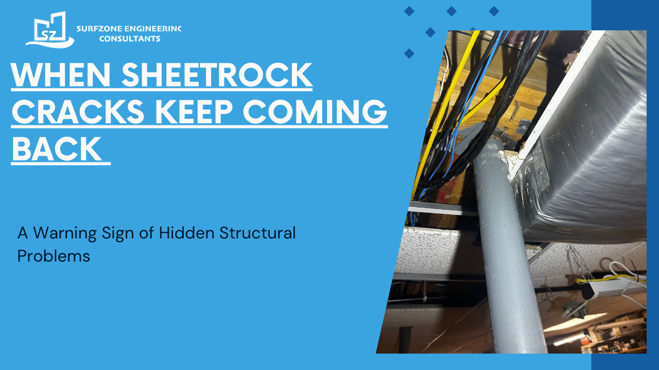 Recurring Sheetrock Cracks May Be a Sign of a Serious Structural Issue