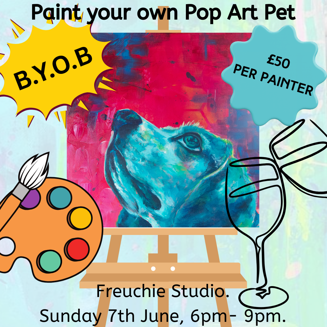 Paint and Sip Pop Art Pet Portraits