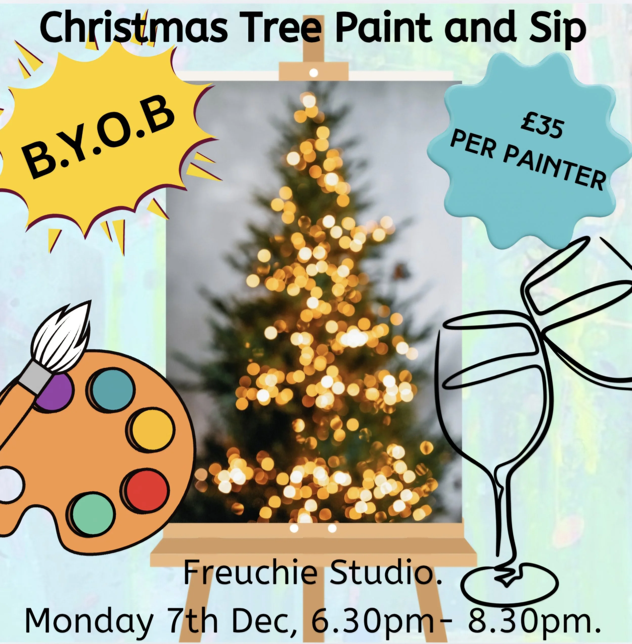 Christmas Tree Paint Along