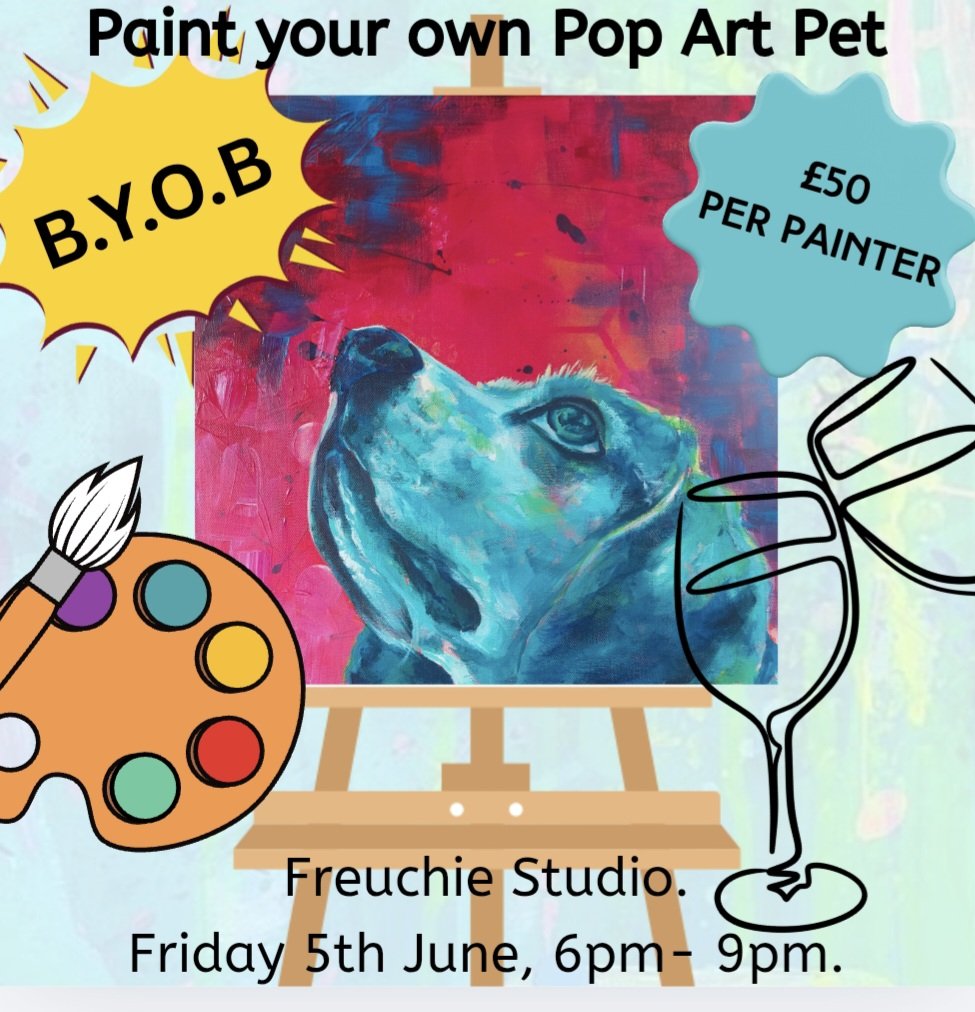 Paint and Sip Pop Art Pet Portraits