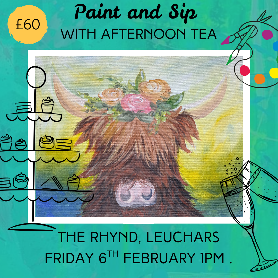 Highland Coo Paint and Sip - The Rhynd, Leuchars.