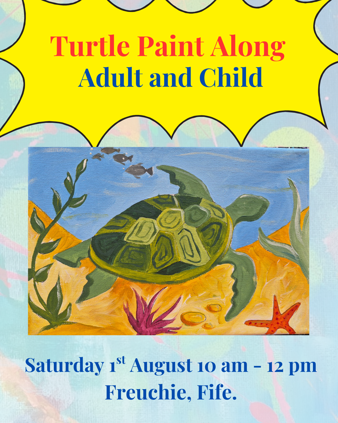 Family Paint Along - Turtle