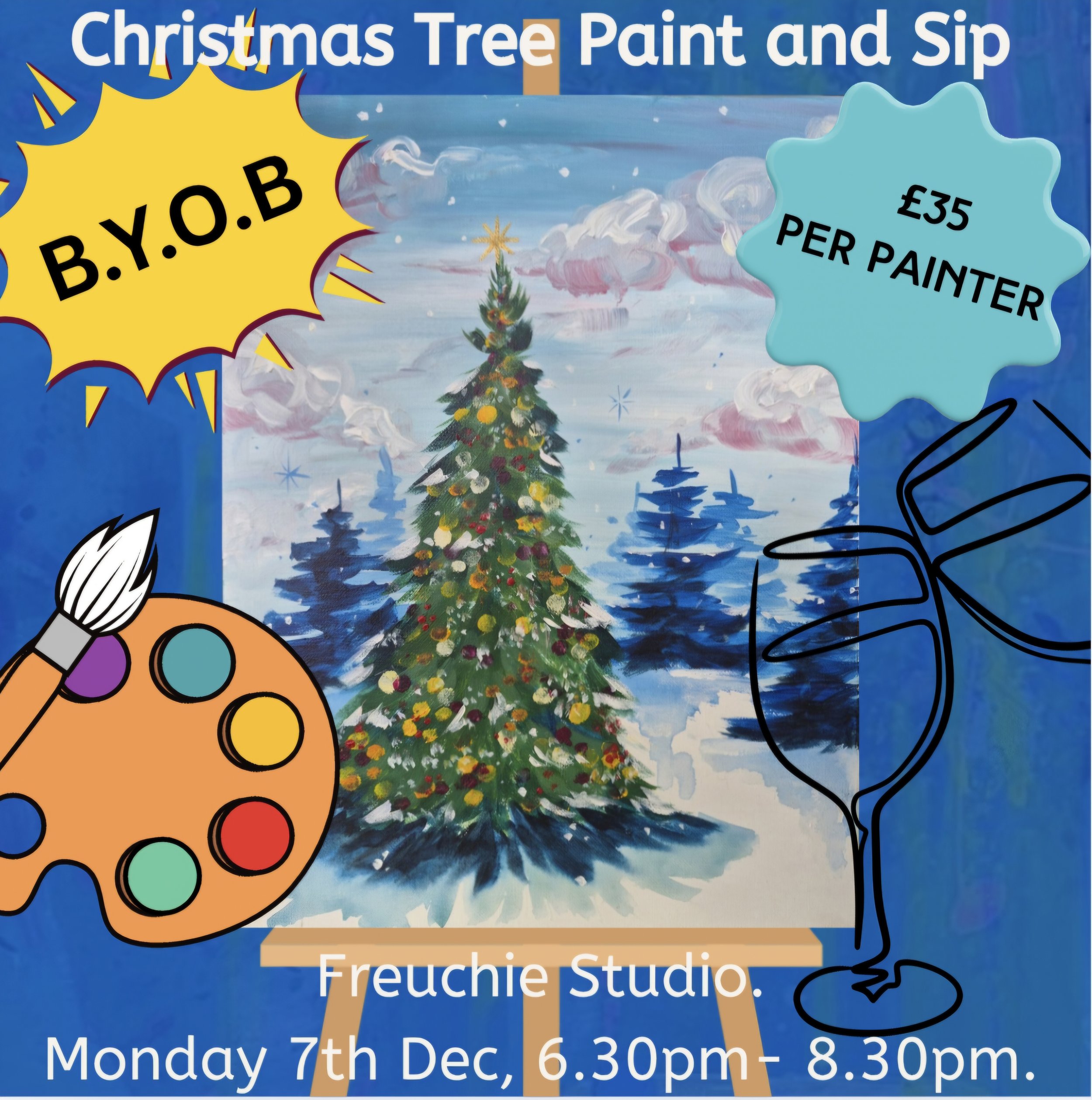 Christmas Tree Paint Along