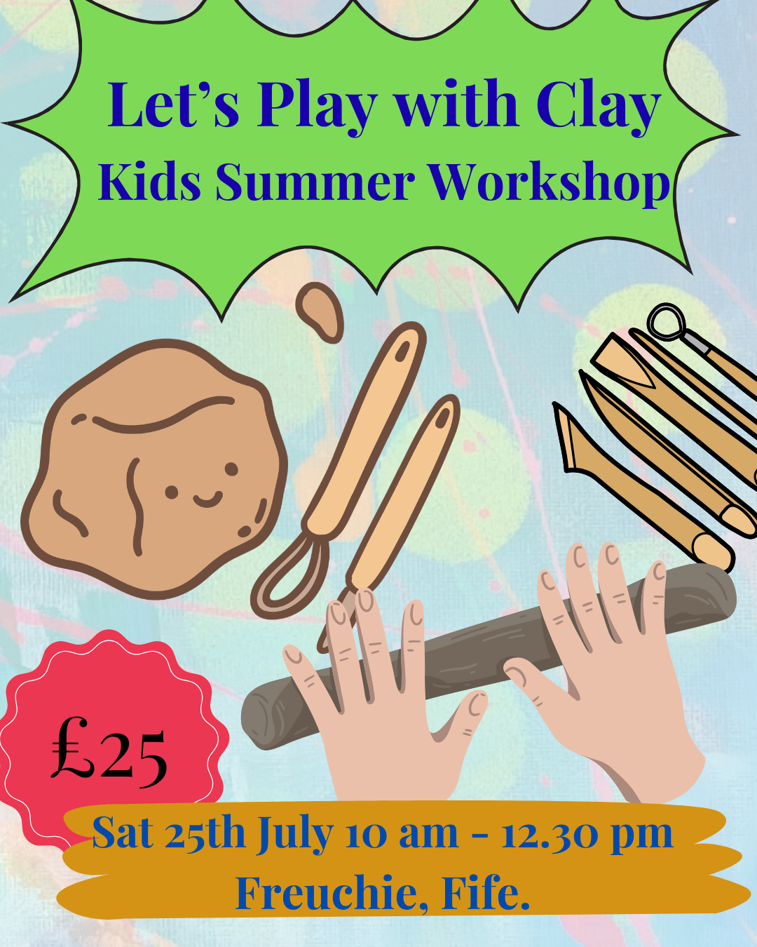 Kids Summer Art Workshop - Let's Play with Clay
