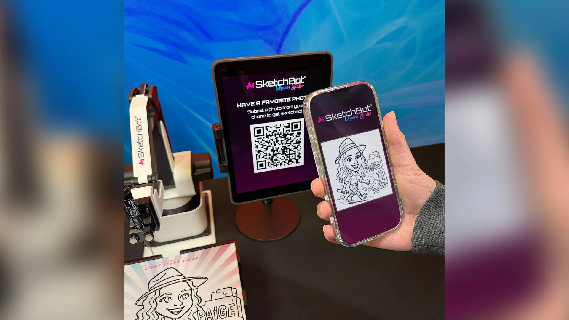 Unlock the Magic with SketchBot’s QR Code Feature!