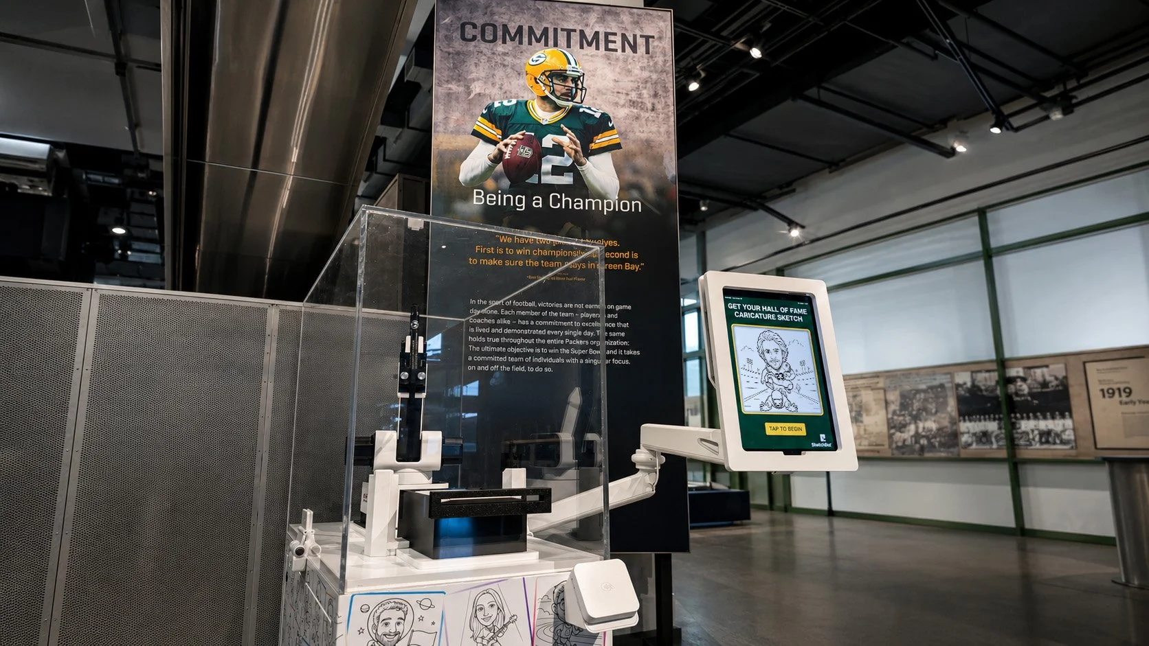 SketchBot’s NFL Debut with Green Bay!