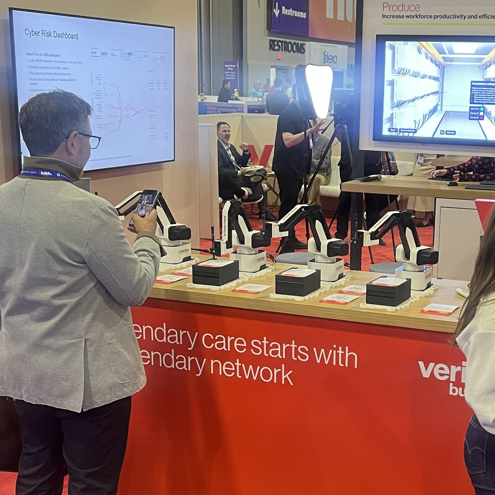 Guest recording as the SketchBot draws his custom portrait