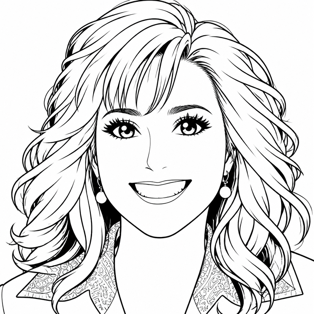 Anime portrait of a woman (Sketchbot drawing)