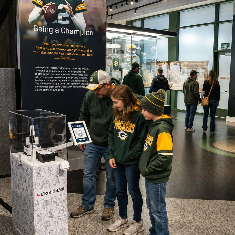 Green Bay Packers SketchBot Kiosk