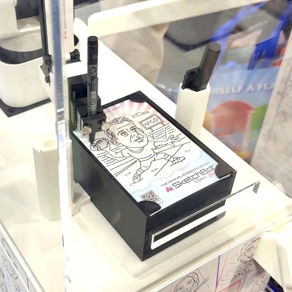 Personalized caricature by SketchBot Pro