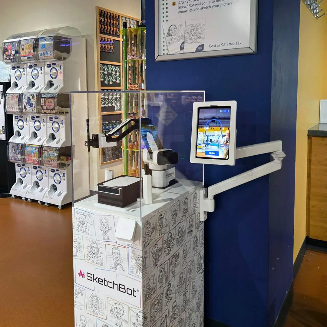 SketchBot Pro Kiosk at the Indianapolis Children's Museum