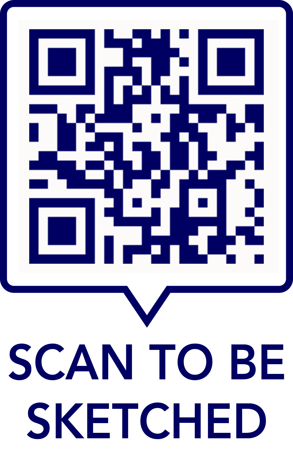 qr code support for submitting for or downloading your robotic drawn sketch